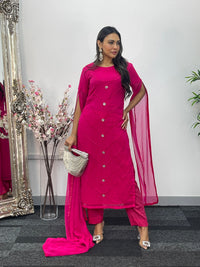 Floor Length Sleeves - Pink - T