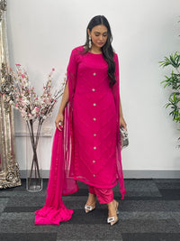Floor Length Sleeves - Pink - T