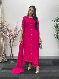 Floor Length Sleeves - Pink - T
