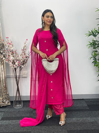 Floor Length Sleeves - Pink - T