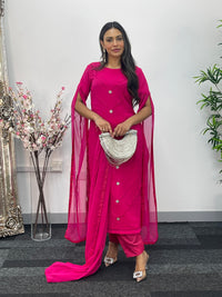 Floor Length Sleeves - Pink - T