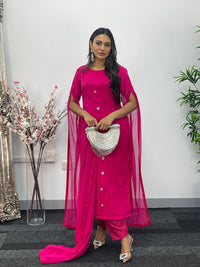 Floor Length Sleeves - Pink - T