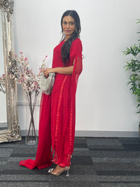 Floor Length Sleeves - Red - T