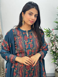 Teal Bareeze Karandi - AE