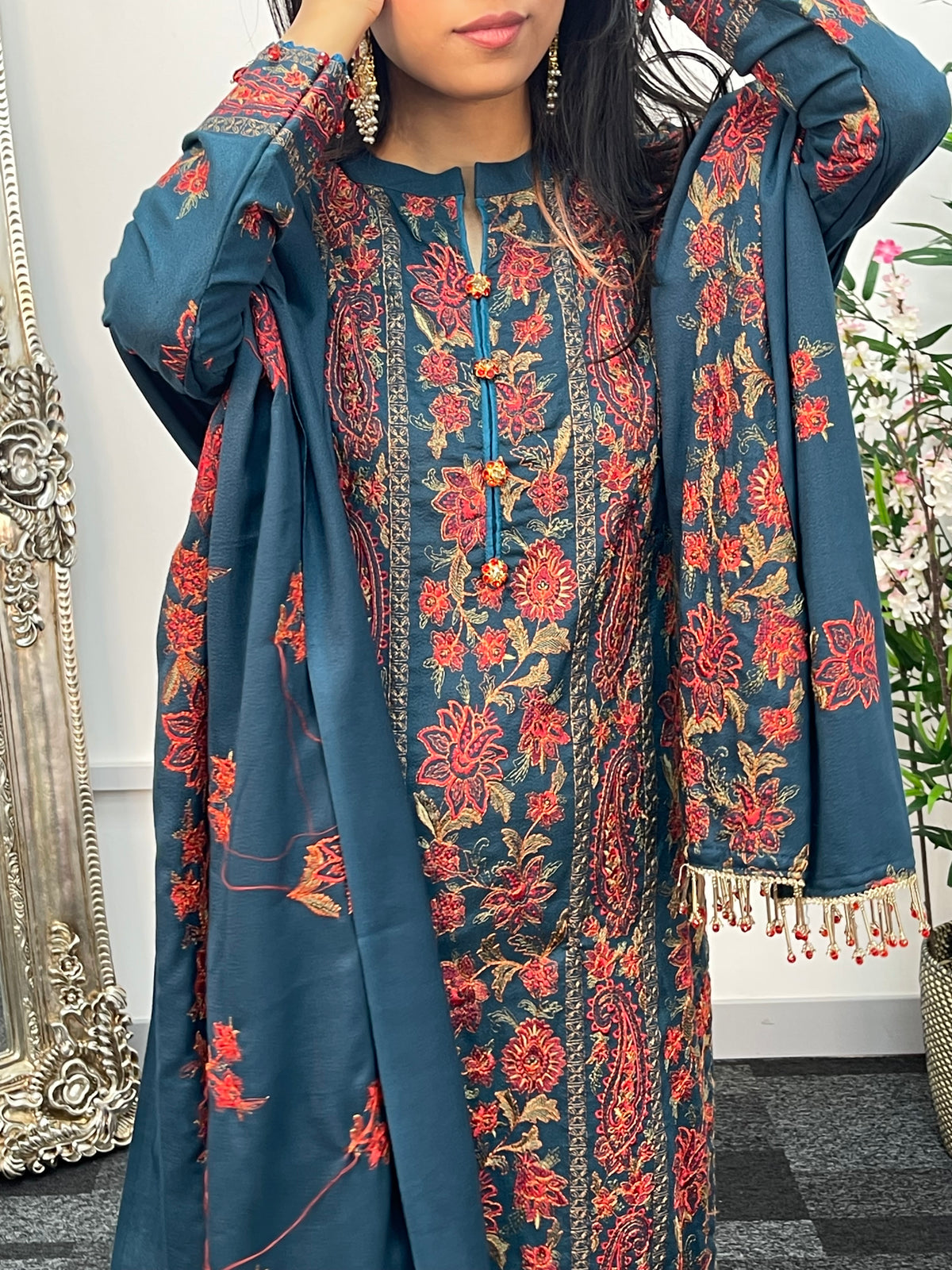 Teal Bareeze Karandi - AE