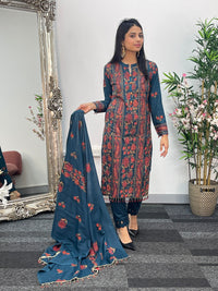 Teal Bareeze Karandi - AE