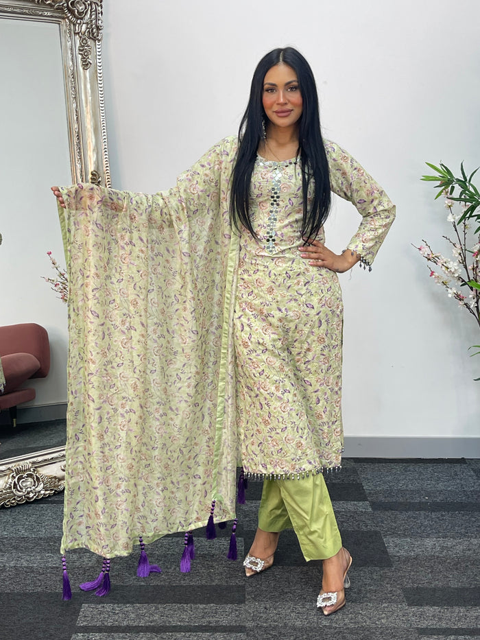 Piya - swiss lawn - Chikankaari - T