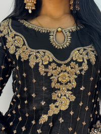 Parwana - Black- Cutdana