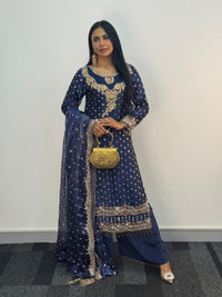 Parwana - Blue - Cutdana