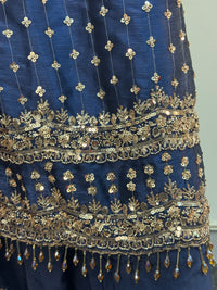 Parwana - Blue - Cutdana