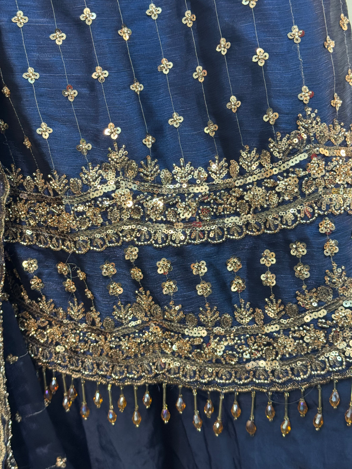 Parwana - Blue - Cutdana