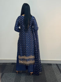 Parwana - Blue - Cutdana