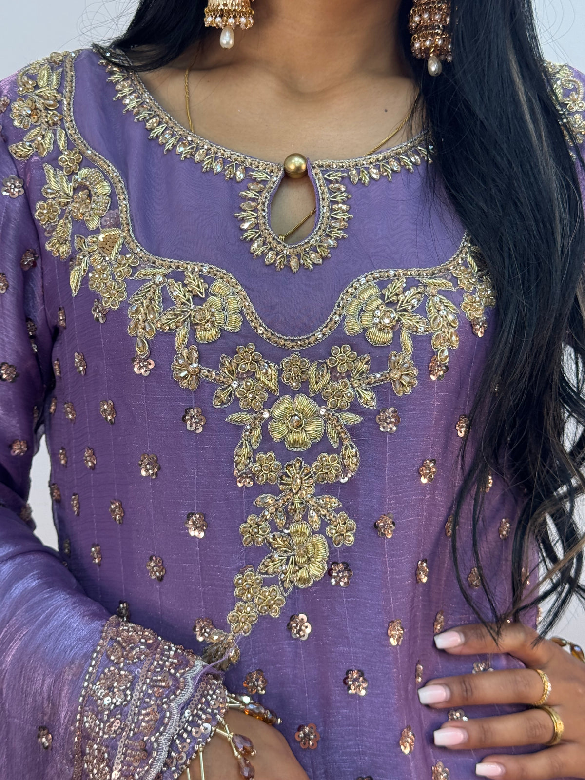 Parwana - Lilac - Cutdana