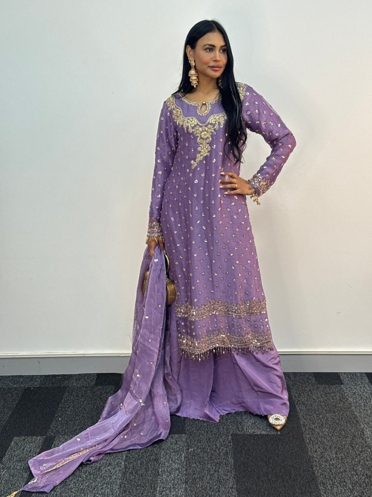 Parwana - Lilac - Cutdana