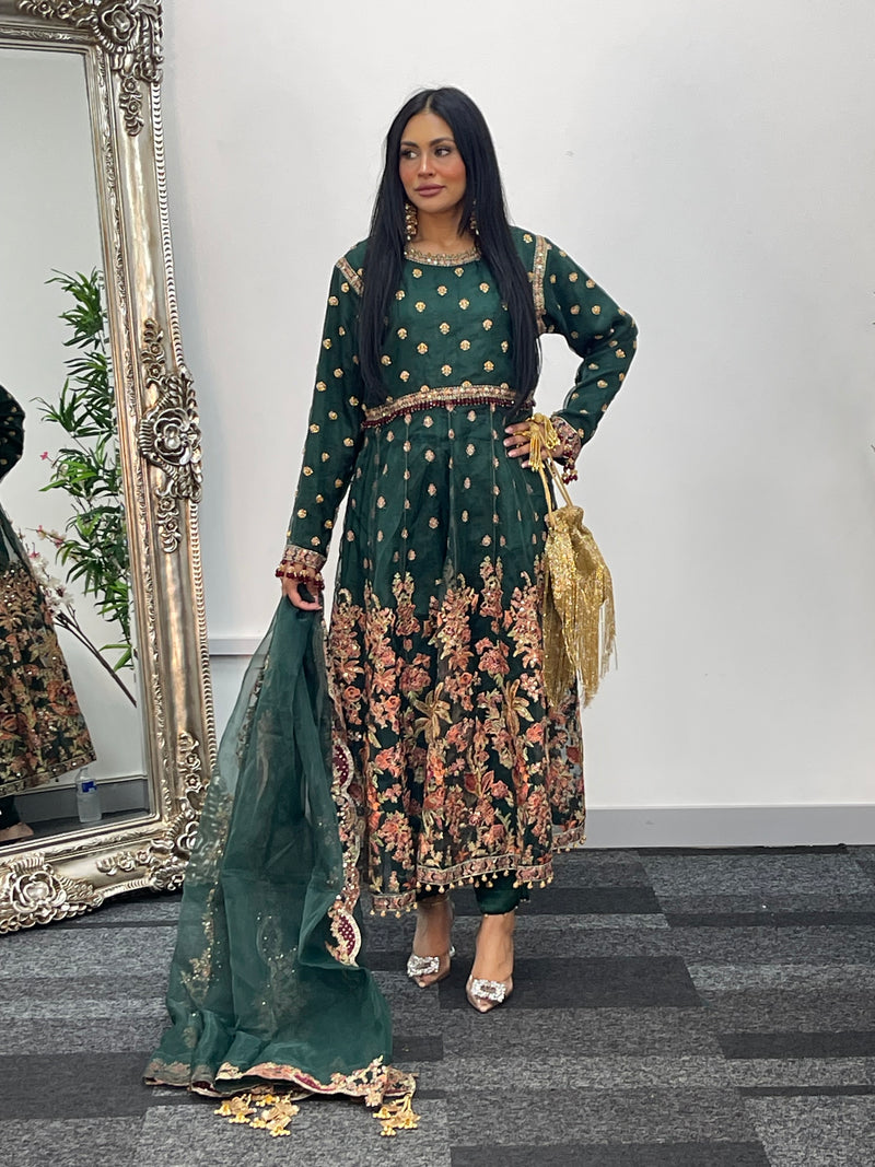 Heera - Hussain Rehar Inspired - Maxi green - I