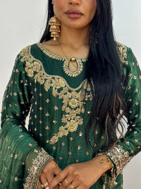 Parwana - Green - Cutdana