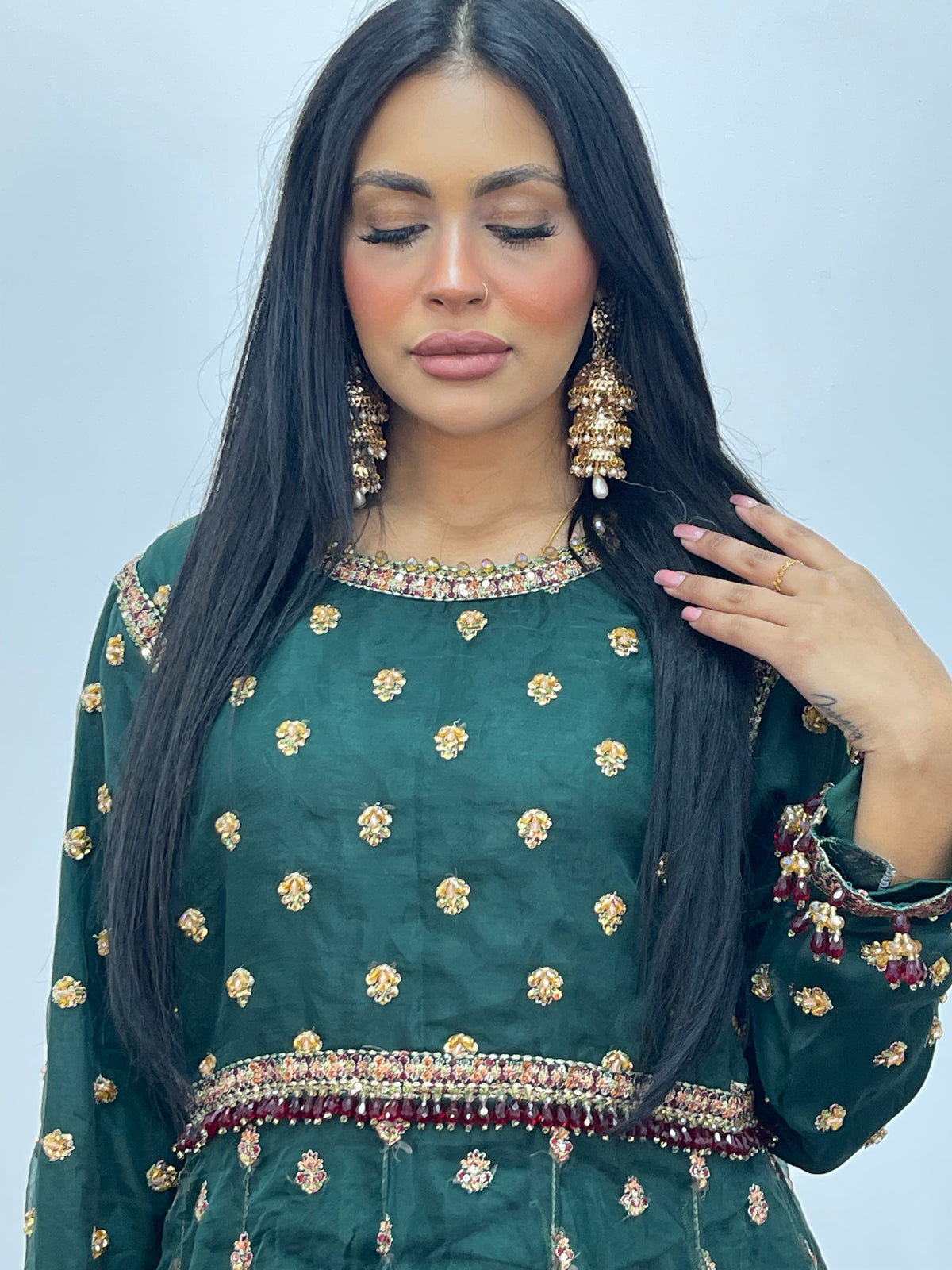 Heera - Hussain Rehar Inspired - Maxi green - I