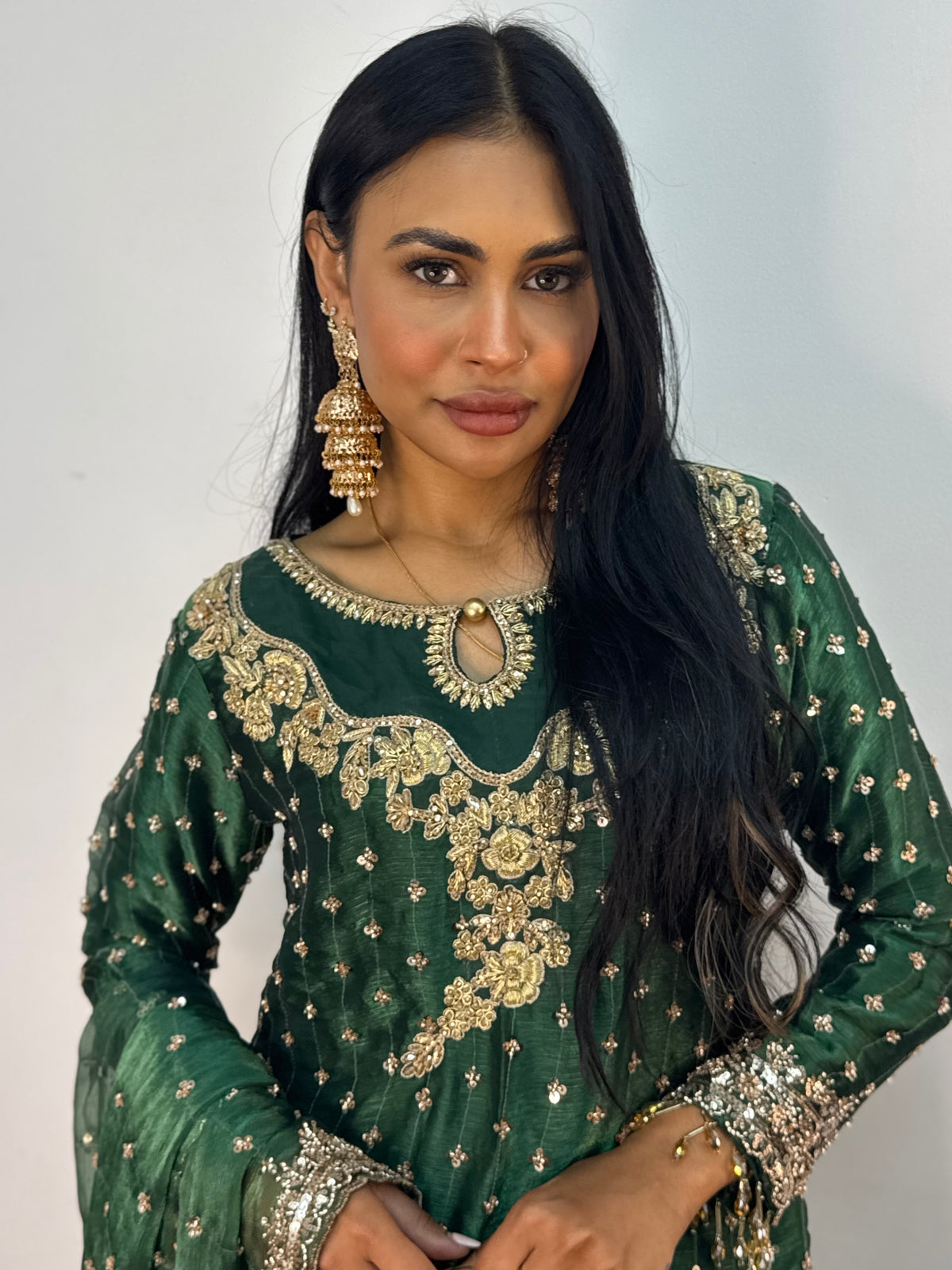 Parwana - Green - Cutdana