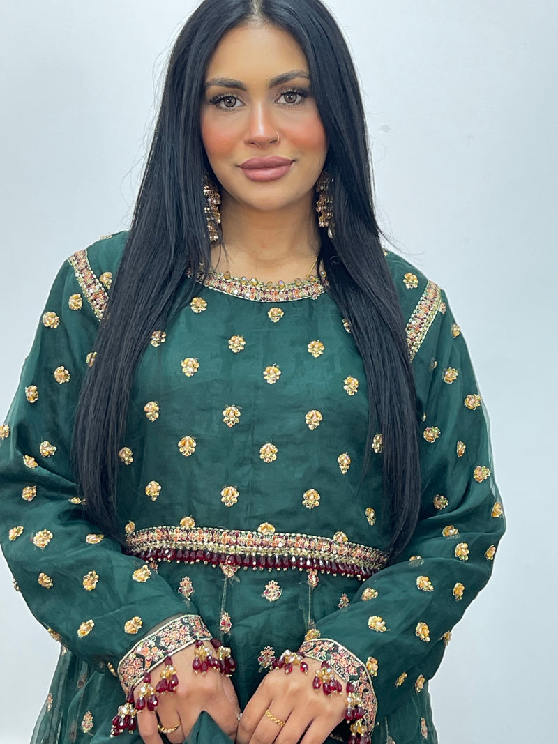 Heera - Hussain Rehar Inspired - Maxi green - I