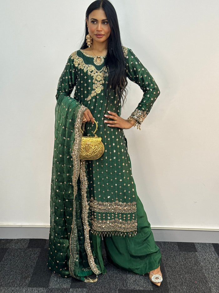 Parwana - Green - Cutdana