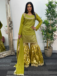Geet Garara Set - Green