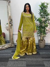Geet Garara Set - Green