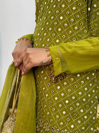Geet Garara Set - Green