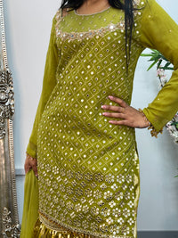 Geet Garara Set - Green