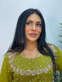 Geet Garara Set - Green