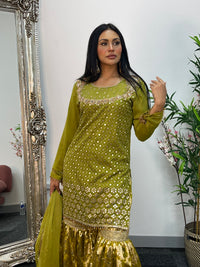 Geet Garara Set - Green