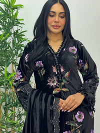 Maria B Luxury Velvet - Black - D6