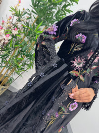 Maria B Luxury Velvet - Black - D6