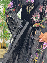 Maria B Luxury Velvet - Black - D6