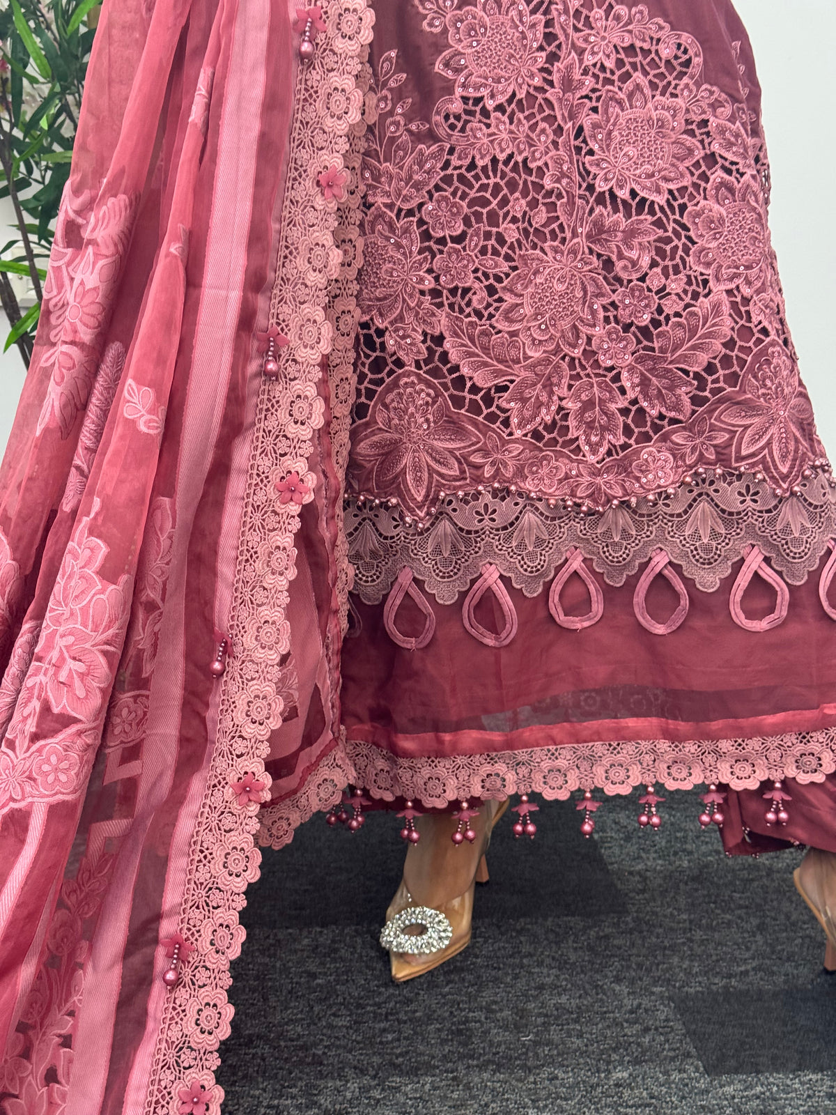 Maria B Luxury Velvet - Pink -