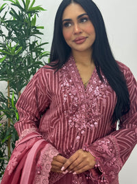 Maria B Luxury Velvet - Pink -