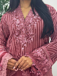 Maria B Luxury Velvet - Pink -