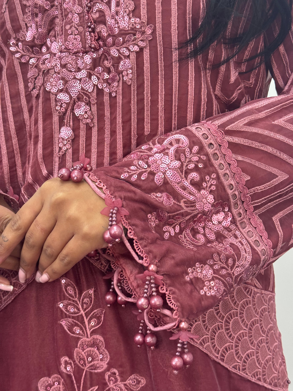 Maria B Luxury Velvet - Pink -