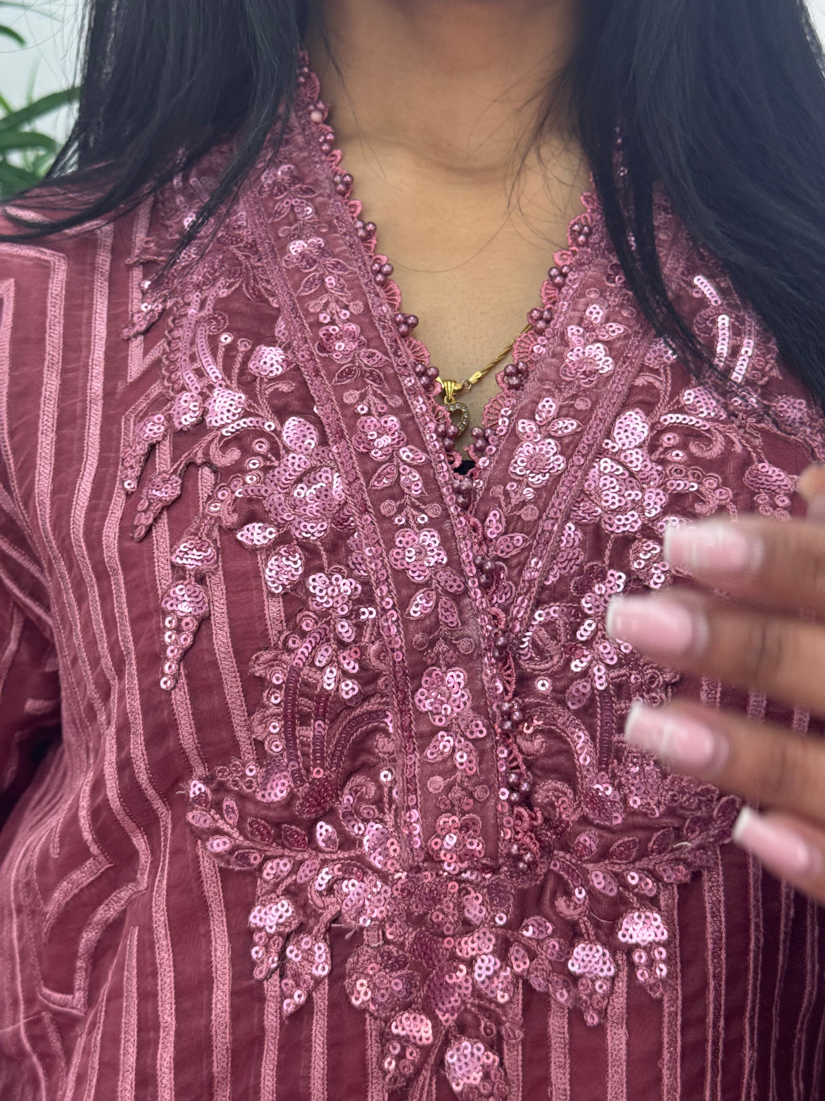 Maria B Luxury Velvet - Pink -