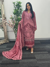 Maria B Luxury Velvet - Pink -