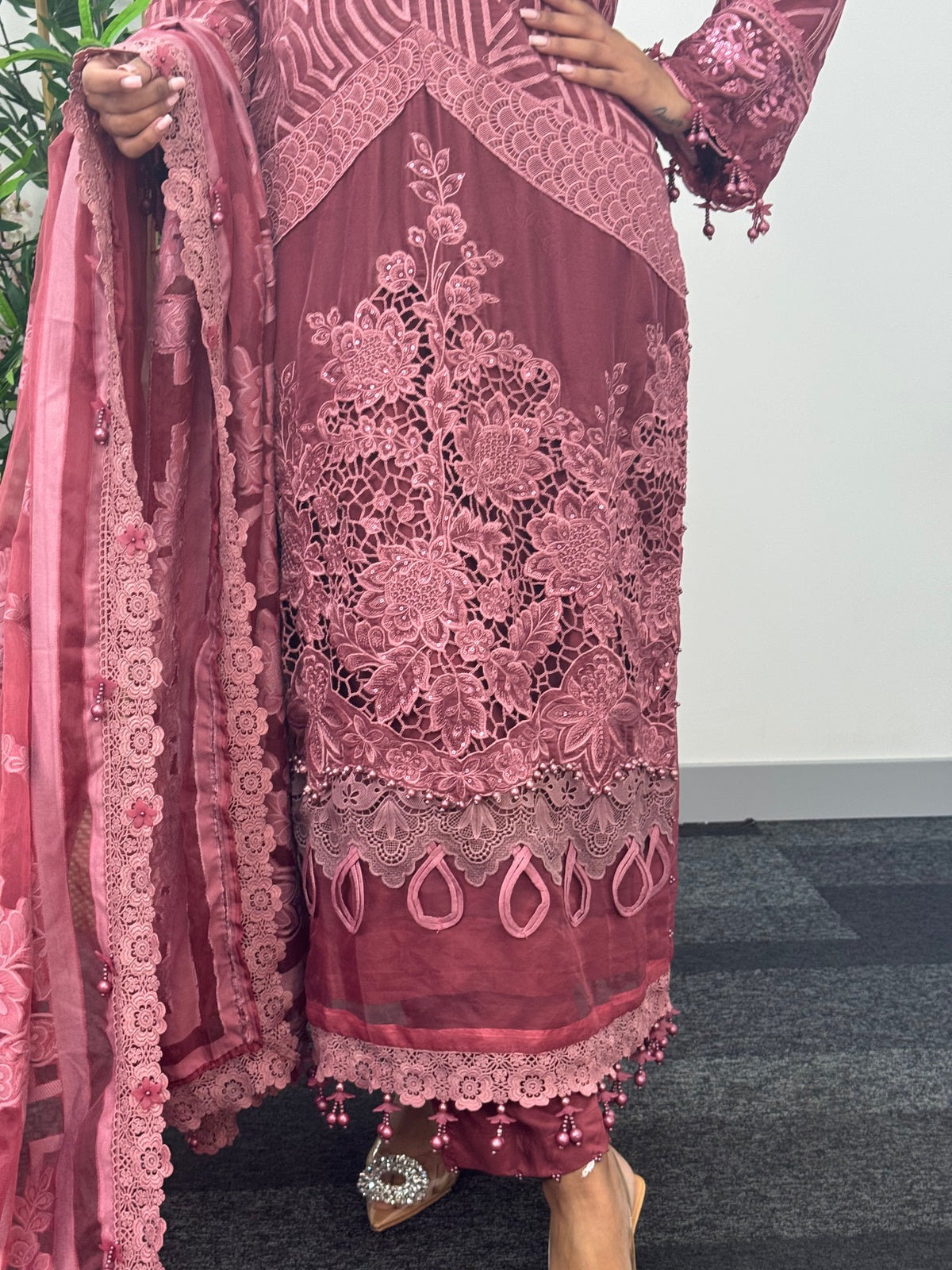 Maria B Luxury Velvet - Pink -