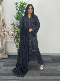 Maria B Luxury Velvet - Black -