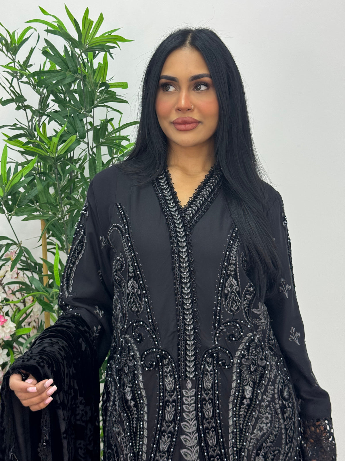 Maria B Luxury Velvet - Black -