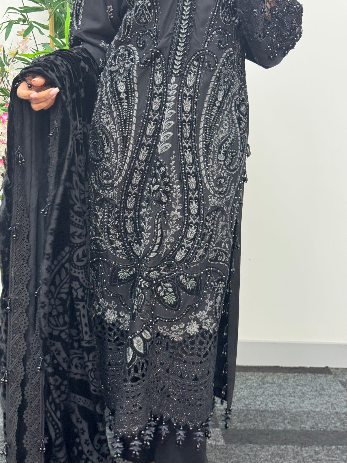 Maria B Luxury Velvet - Black -