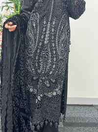 Maria B Luxury Velvet - Black -