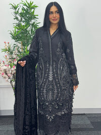 Maria B Luxury Velvet - Black -