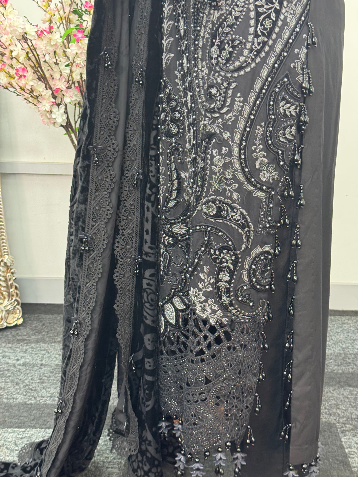 Maria B Luxury Velvet - Black -