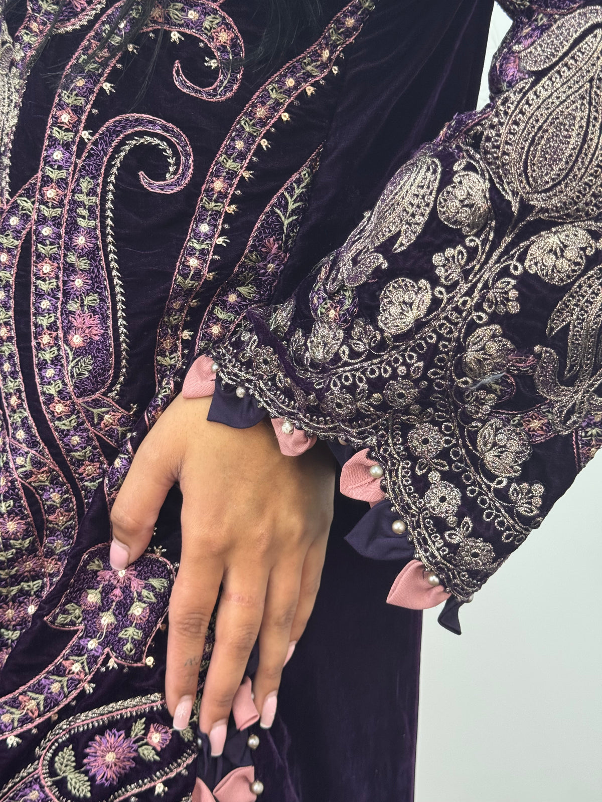 Maria B Luxury Velvet - Purple-