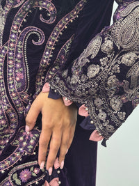 Maria B Luxury Velvet - Purple-