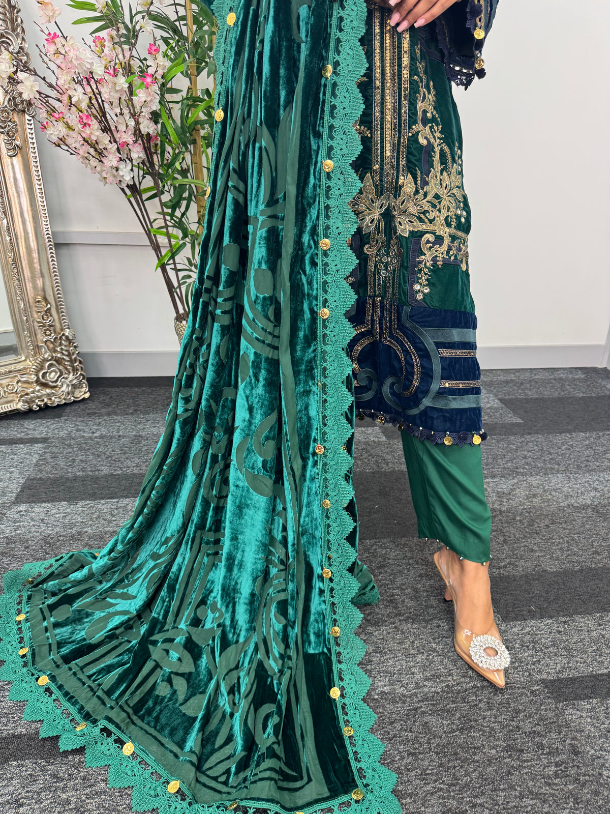 Maria B Luxury Velvet - Green -