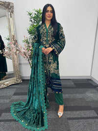 Maria B Luxury Velvet - Green -